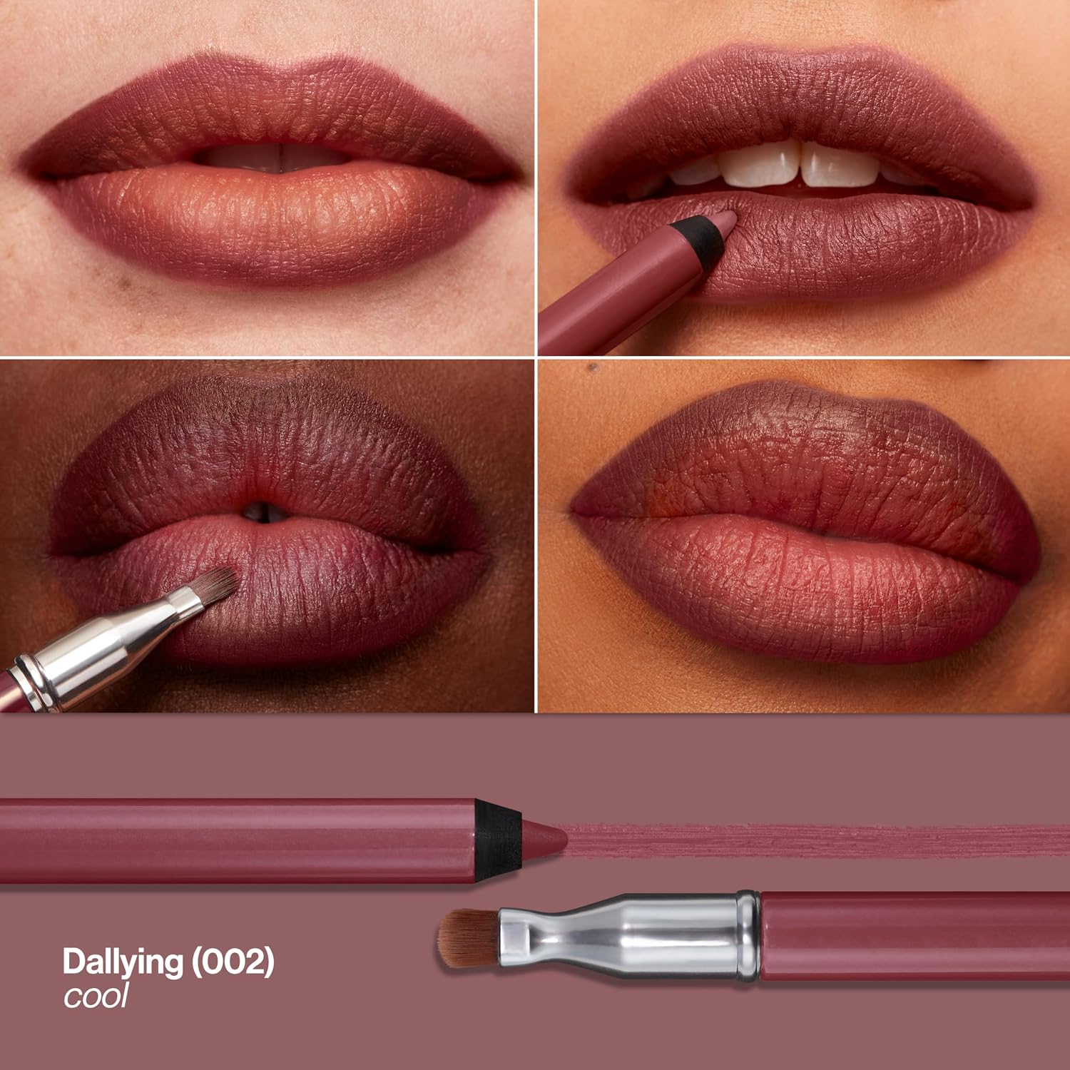 ColorStay Multi-Liner – Lip Liner with Built-In Blending Brush, Transfer-Proof Creamy Gel Pencil for Lips, Eyes & Face, Dallying Dallyiing