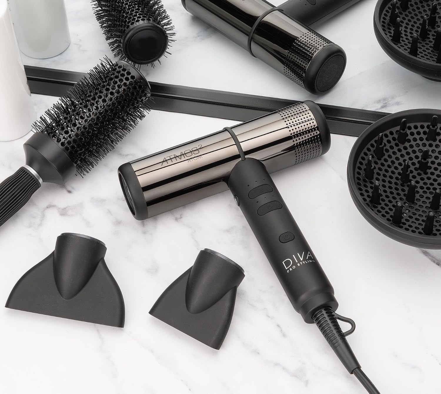 Atmos 2 Atom - Compact Professional Lightweight Salon Dryer - Next-Gen Brushless Digital Motor