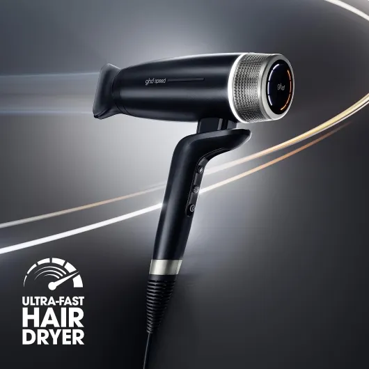 Ghd Speed Ionic Hair Dryer, Ultra Fast Drying, Power with Control Black