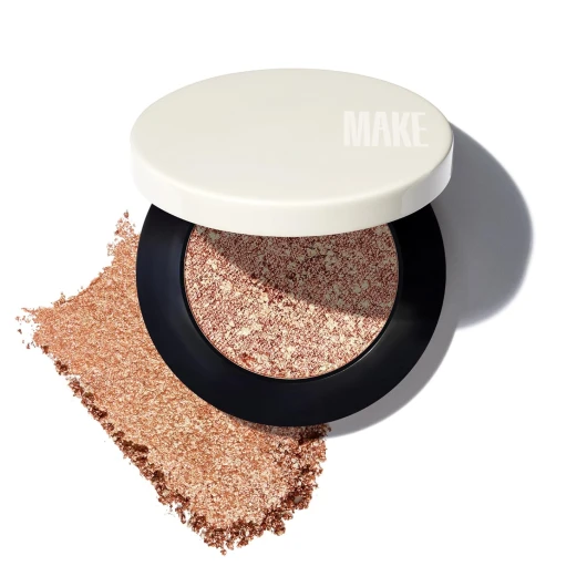 Beauty Multi-Chromatic Eye Shadow - Metal Reflecting Luminous Foil Finish Creamy, Buildable, Dimensional Long-wear, Crease-proof Powder Eyeshadow, Multichrome Shade - Alloy, Warm Copper