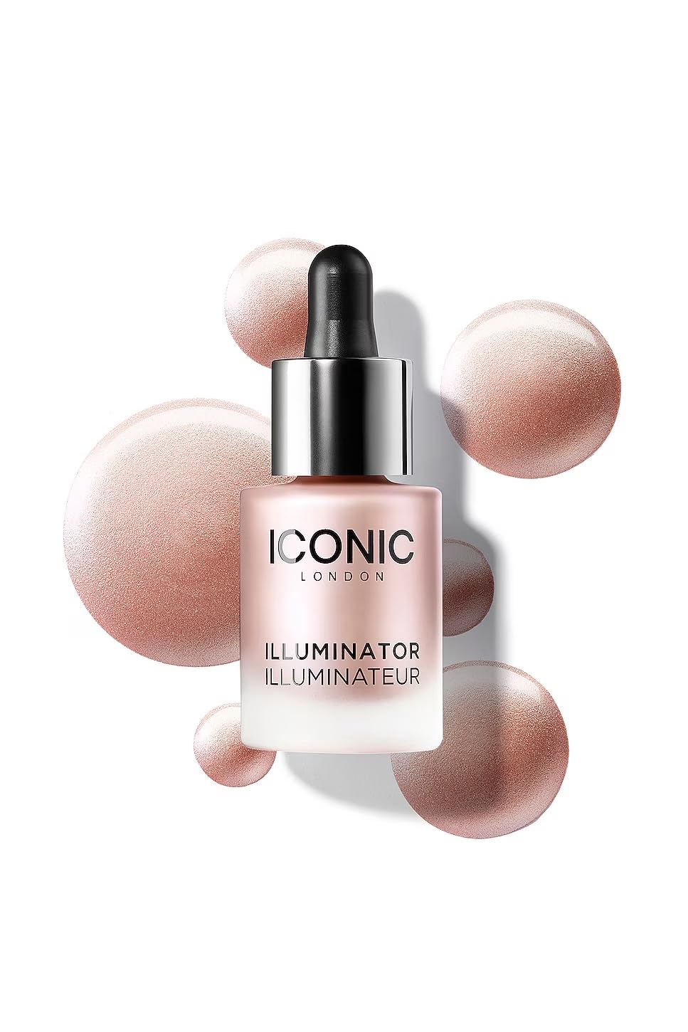 ICONIC LONDON Illuminator - Liquid Highlighting Drops for a Radiant Glow, Cruelty-Free, Vegan Makeup SHINE (Pink Pearl) 0.45 Fl Oz (Pack of 1)