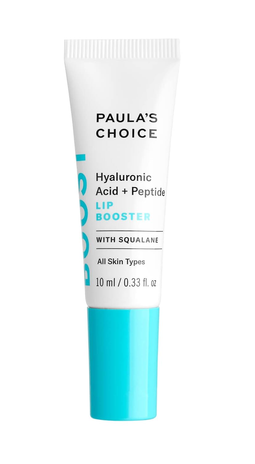 Paula's Choice BOOST Hyaluronic Acid + Peptide Lip Booster, Hydrating Treatment for Lip Volume, Loss of Firmness & Fine Lines, with Squalane, Fragrance-free, 0.33 Fluid Ounces