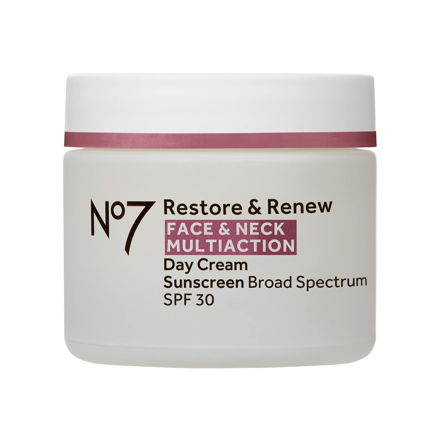 Restore & Renew Multi Action Face & Neck Cream - Anti Aging Face Moisturizer with SPF 30 - Helps to Firm & Hydrate Crepey Skin - Formulated with Hyaluronic Acid, Peptides & Ceramides (1.69 Oz) Regular