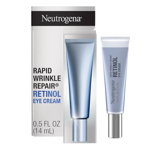 Rapid Wrinkle Repair Retinol Eye Cream for Dark Circles, Daily Anti-Aging Under Eye Cream with Retinol & Hyaluronic Acid to Fight Fine Lines, Wrinkles, & Dark Spots, 0.5 fl - oz