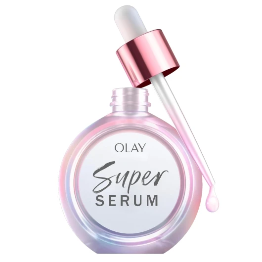 Super Serum - Niacinamide, Vitamin C & E, Collagen Peptide, AHA - 5-in-1 Skin Care Benefits for Face - Healthy Glow, Brightening, Hydrating, Smoothing, Firming, Evens Tone, Anti-Aging, 1.0 Oz 1 Fl Oz (Pack of 1)