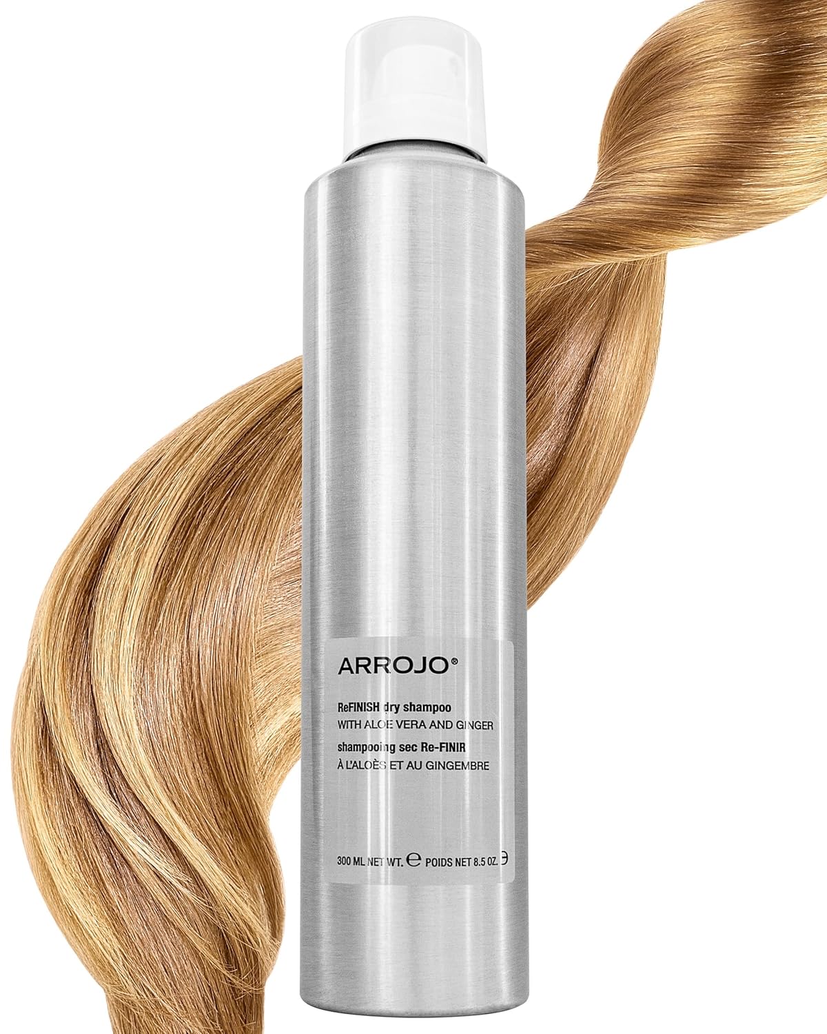 Arrojo ReFINISH Dry Shampoo – Sulfate-Free, Paraben-Free Volumizing Dry Shampoo Spray for Men & Women - Absorbs Oil & Buildup Large