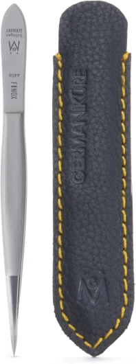 Pointed Tweezers in Leather Case - Made in Solingen Germany Leather Sleeve