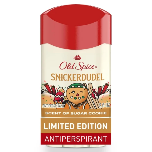 Antiperspirant & Deodorant for Men, Holidudes Limited Edition, 24/7 Sweat Protection, Stocking Stuffer, Snickerdudel Sugar Cookie Scent, 2.6 oz Snickerdudel Sugar Cookie 2.6 Ounce (Pack of 1)