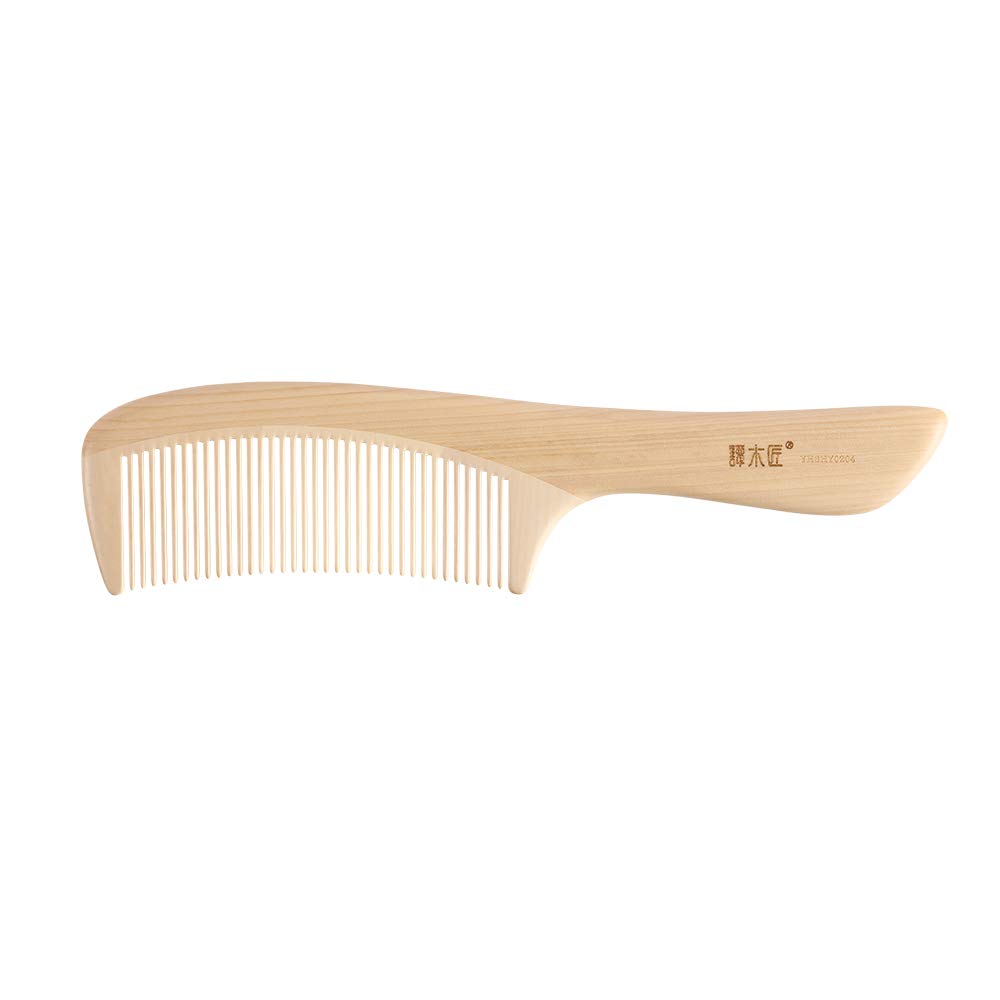 Wooden Hair Comb Natural Water Boxwood Anti-static YHSHY0204