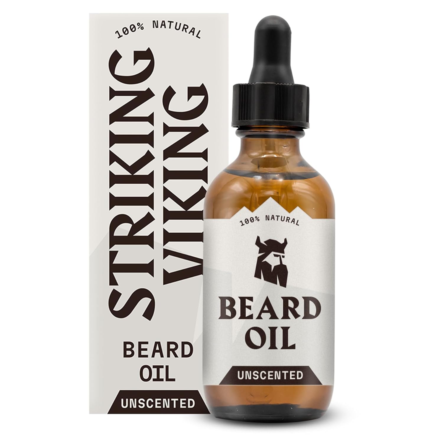 Unscented Beard Oil for Men - 2 Fl Oz, Fragrance-Free - Clear Beard & Mustache Conditioner with Jojoba & Argan Blend, Almond & Tea Tree Oils for Growth & Sensitive Skin Unscented 2 Fl Oz (Pack of 1)