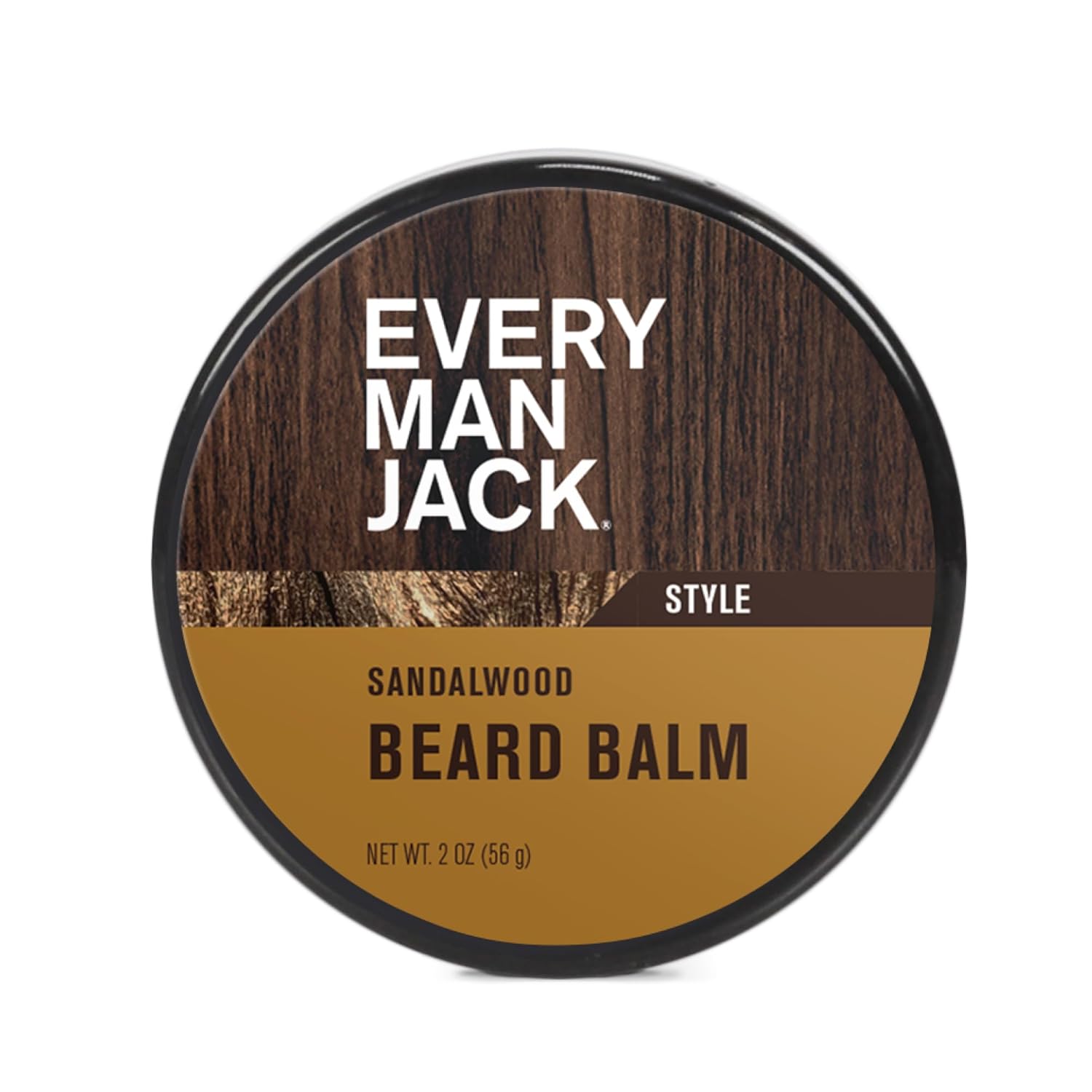 Beard Balm - Moisturize, Strengthen And Style Your Beard w/Medium Hold - Light Sandalwood Scent - Made w/Naturally Derived Ingredients like Candelilla Wax and Shea Butter- 2oz 2 Ounce (Pack of 1)