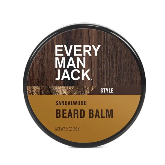 Beard Balm - Moisturize, Strengthen And Style Your Beard w/Medium Hold - Light Sandalwood Scent - Made w/Naturally Derived Ingredients like Candelilla Wax and Shea Butter- 2oz 2 Ounce (Pack of 1)