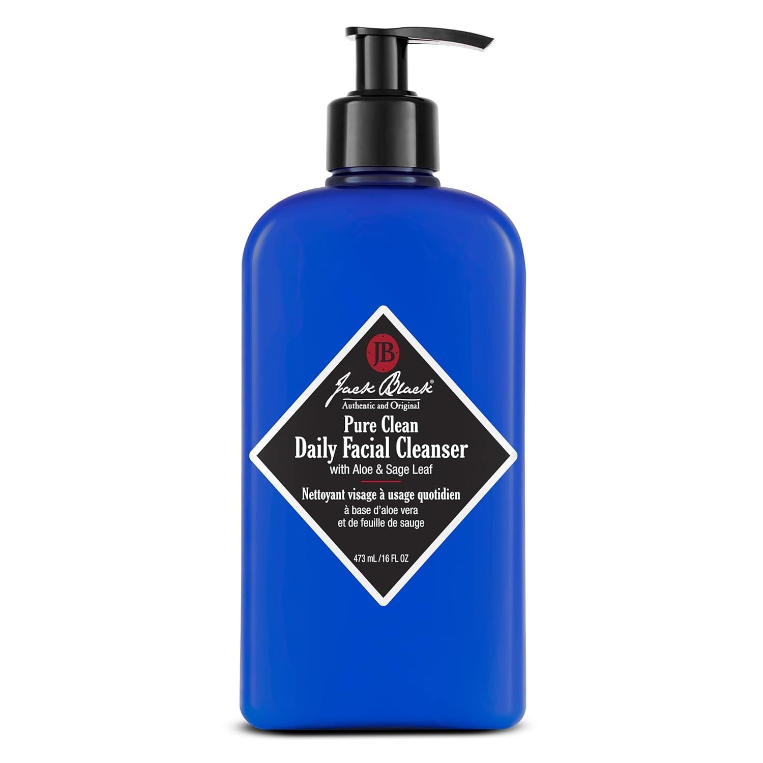 Jack Black Pure Clean Daily Facial Cleanser for Men - Mens Face Wash, Jack Black Face Wash Men's, Face Wash for Men, Face Cleanser for Men, 2-in-1 Mens Facial Cleanser & Toner, Gifts for Men 16 Fl Oz (Pack of 1)
