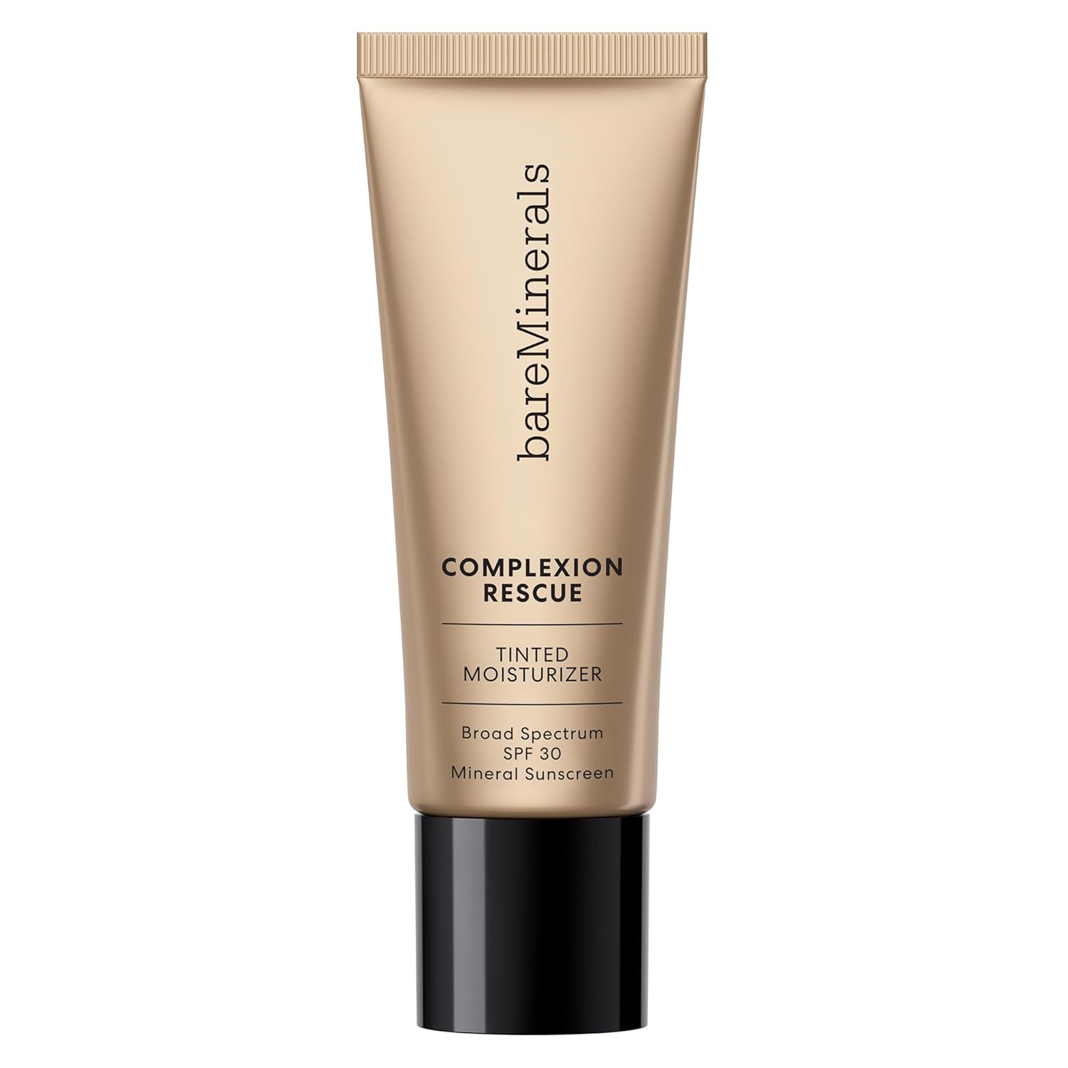 BareMinerals Complexion Rescue Tinted Moisturizer for Face with SPF 30, Hydrating Vegan Tinted Mineral Sunscreen with Hyaluronic Acid, Sheer-to-Light Coverage for Dewy, Healthy-Looking Skin Full Size AE Cashew 3.5