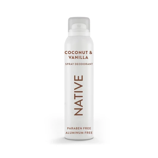Deodorant & Body Spray Contains Naturally Derived Ingredients - Deodorant for Women and Men, All Day Odor Protection, Aluminum and Hydrocarbon Propellant Free - Coconut & Vanilla