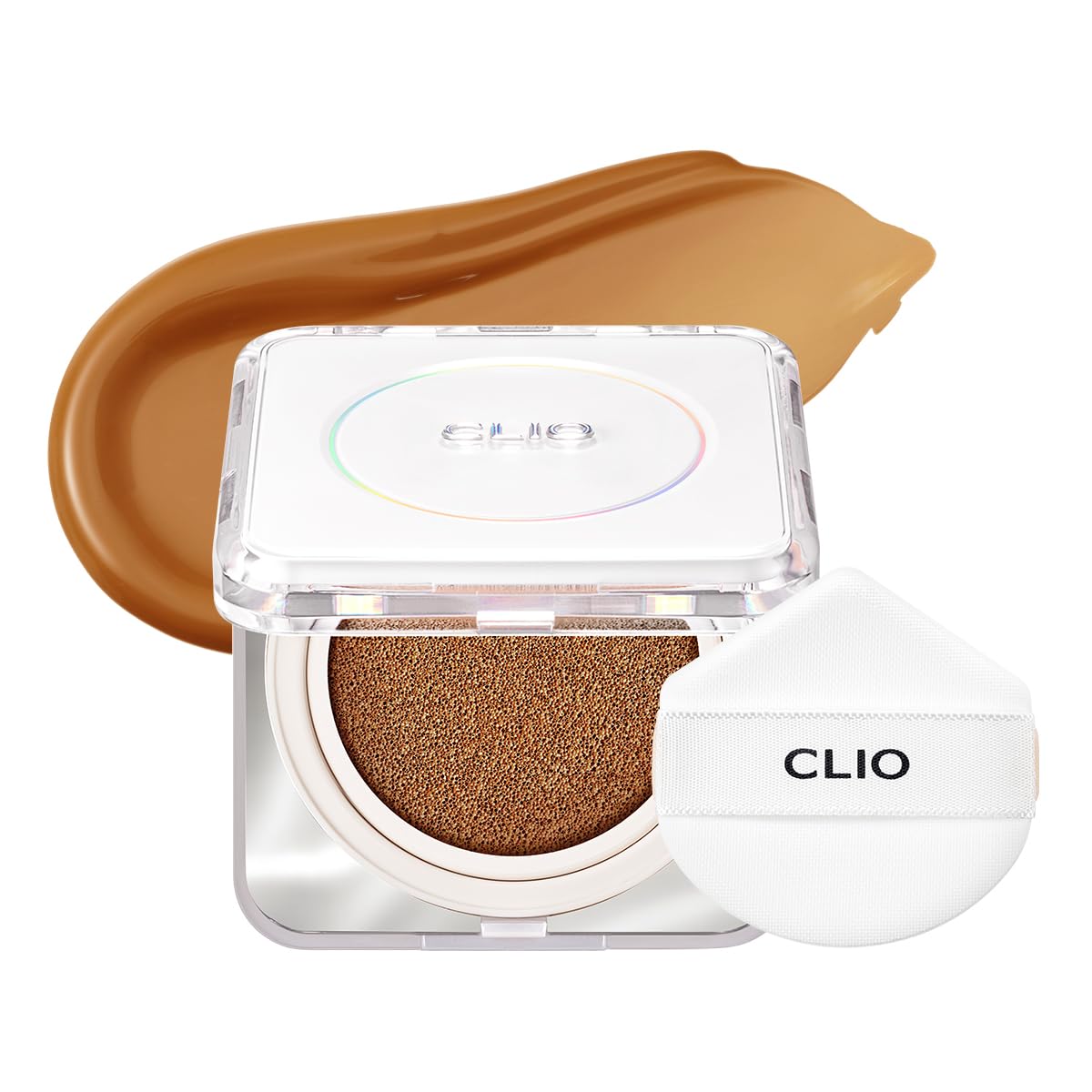 CLIO Kill Cover Founwear Cushion The Original – 20 Shades, Buildable Light to Medium Coverage, Natural Finish, Korean Makeup Foundation, Long-Lasting Skin Fit, 34C PECAN ['34C PECAN'] 0.51 Fl Oz (Pack of 1)