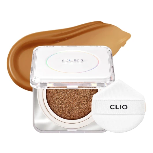 CLIO Kill Cover Founwear Cushion The Original – 20 Shades, Buildable Light to Medium Coverage, Natural Finish, Korean Makeup Foundation, Long-Lasting Skin Fit, 34C PECAN ['34C PECAN'] 0.51 Fl Oz (Pack of 1)