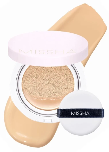Magic Cushion Foundation No.23 Natural Beige for light with neutral skin tone - Flawless Coverage, Dewy Finish, Easy Application for All Skin Types 0.52 Ounce (Pack of 1) No.23