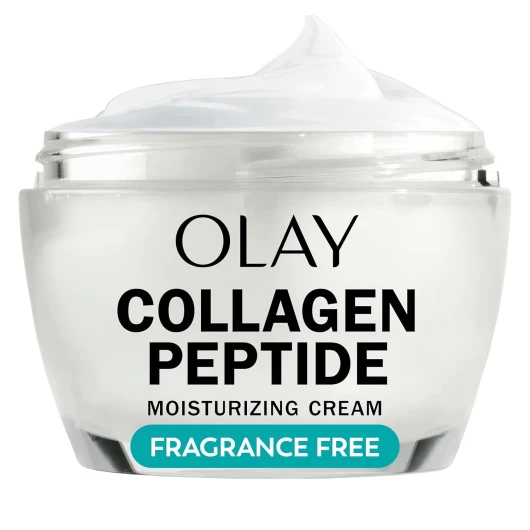Collagen Peptide Face Moisturizer, Firming Cream for Women, Fragrance-Free, Non-Greasy - Hydrating, Anti-Aging, Anti-Wrinkle, Smooth Fine Lines, Plumping Skin Care - Niacinamide, 1.7 Oz 1.7 Ounce (Pack of 1)
