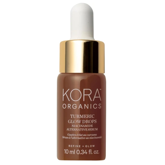 Turmeric Glow Drops, Niacinamide Alternative Face Serum for Radiance, Texture and Pore Appearance, Certified Organic, Vegan, 0.34 fl oz 0.34 Fl Oz (Pack of 1)