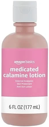 Medicated Calamine Anti-Itch Lotion, Analgesic Skin Protectant, 6 Fluid Ounce, 1-Pack (Previously Solimo) (New Formula)