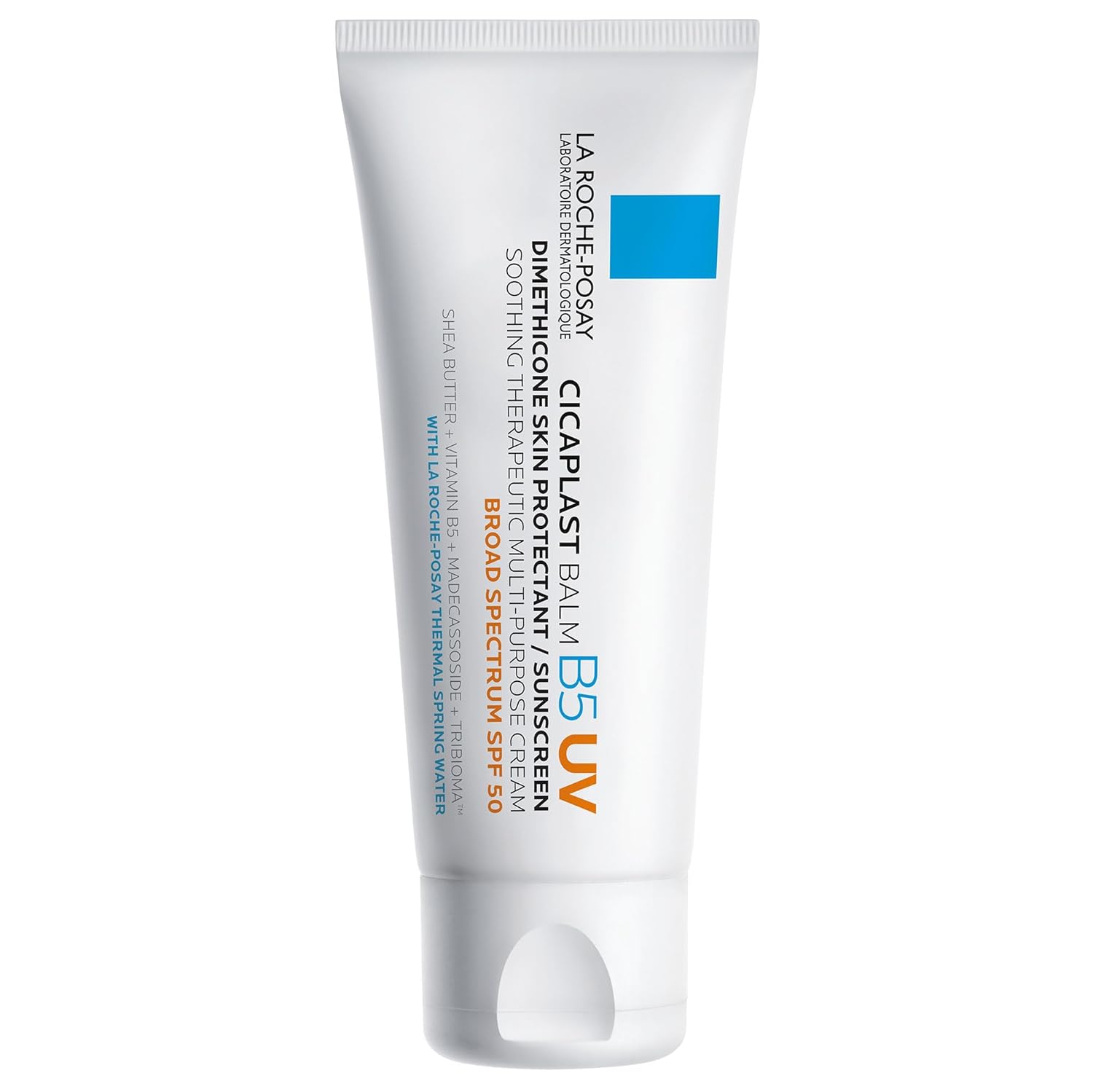 La Roche-Posay Cicaplast Balm B5, Healing Ointment and Soothing Therapeutic Multi Purpose Cream for Dry & Irritated Skin, Body and Hand Balm, Baby Safe, Fragrance Free 1.35 Fl Oz (SPF 50)