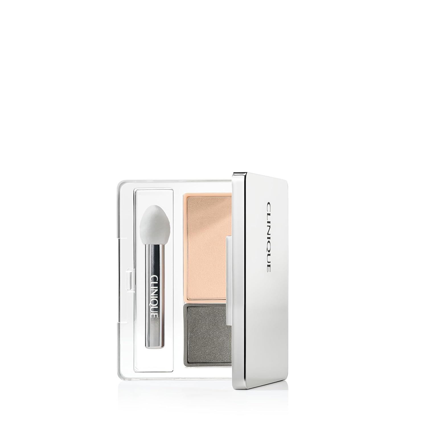 Clinique All About Shadow Duo Eye Shadow Makeup - Safe For Sensitive Eyes AF Neutral Territory - Shimmer