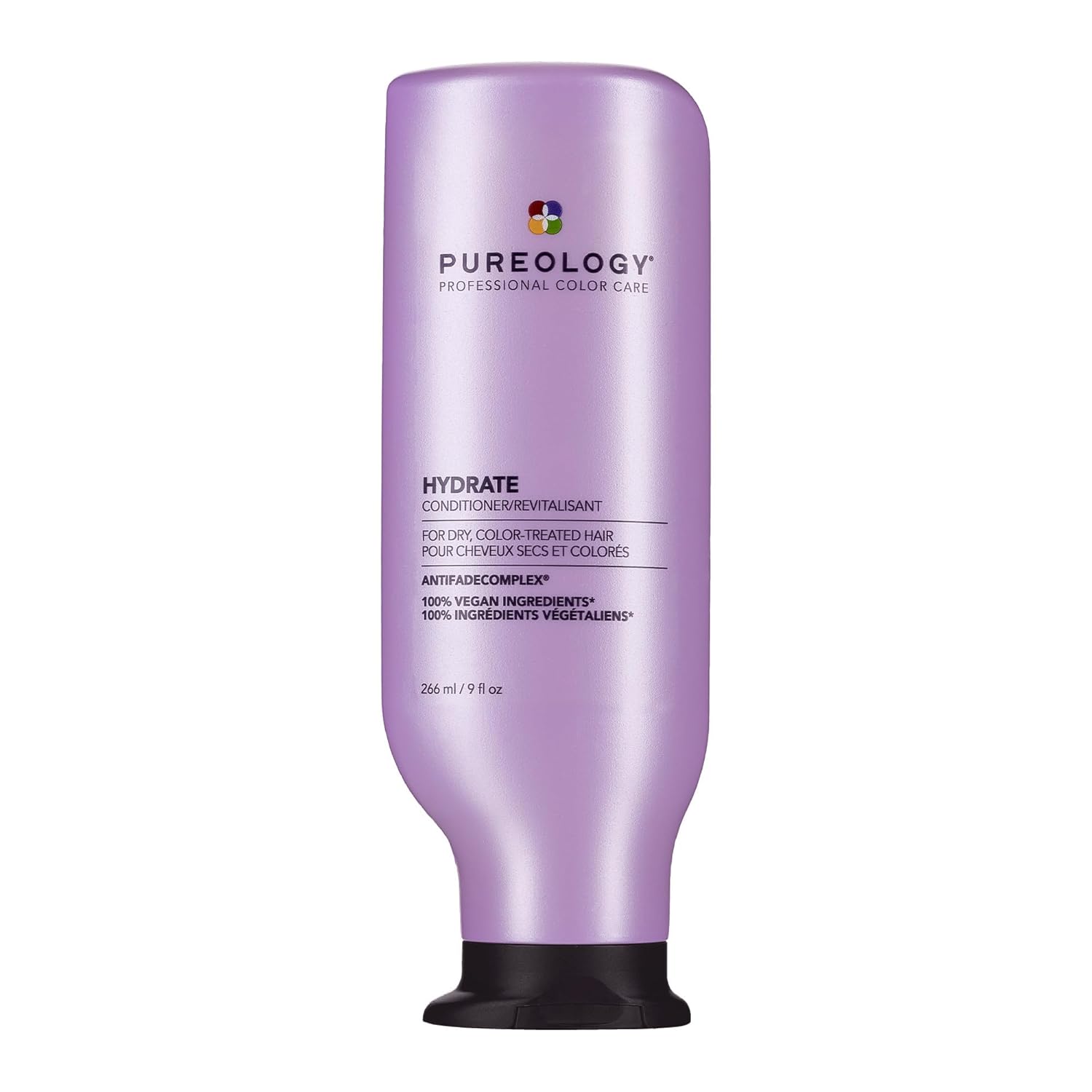 Pureology Hydrate Conditioner - For Dry or Color-Treated Hair, Restores Moisture & Softness, Seals In Hydration, Color-Safe, Vegan 9 Fl Oz (Pack of 1)