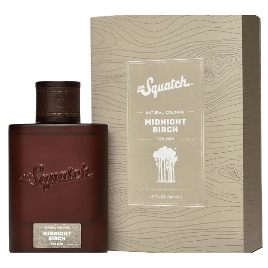 Dr - Squatch Natural Cologne for Men - Scent-Lock Technology and Sustainably-Sourced Ingredients - Midnight Birch Cologne (1.7 fl oz)