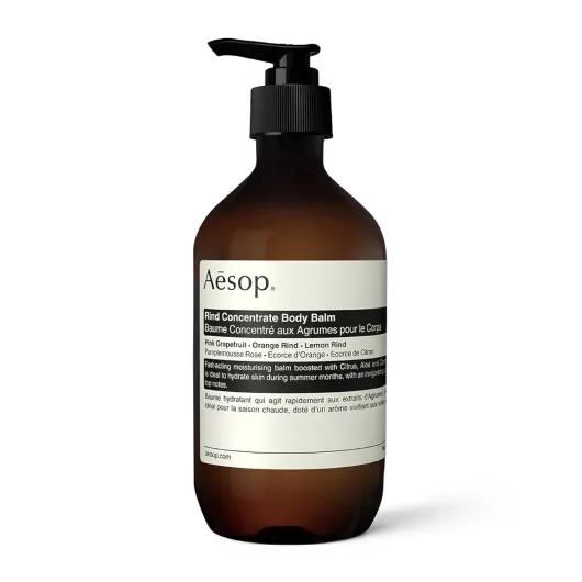 Rind Concentrate Body Balm - Soften & Smooth Skin - Uplifting Citrus Aroma, Nourishing Nut Oil Extracts - 16.9 oz / 500mL