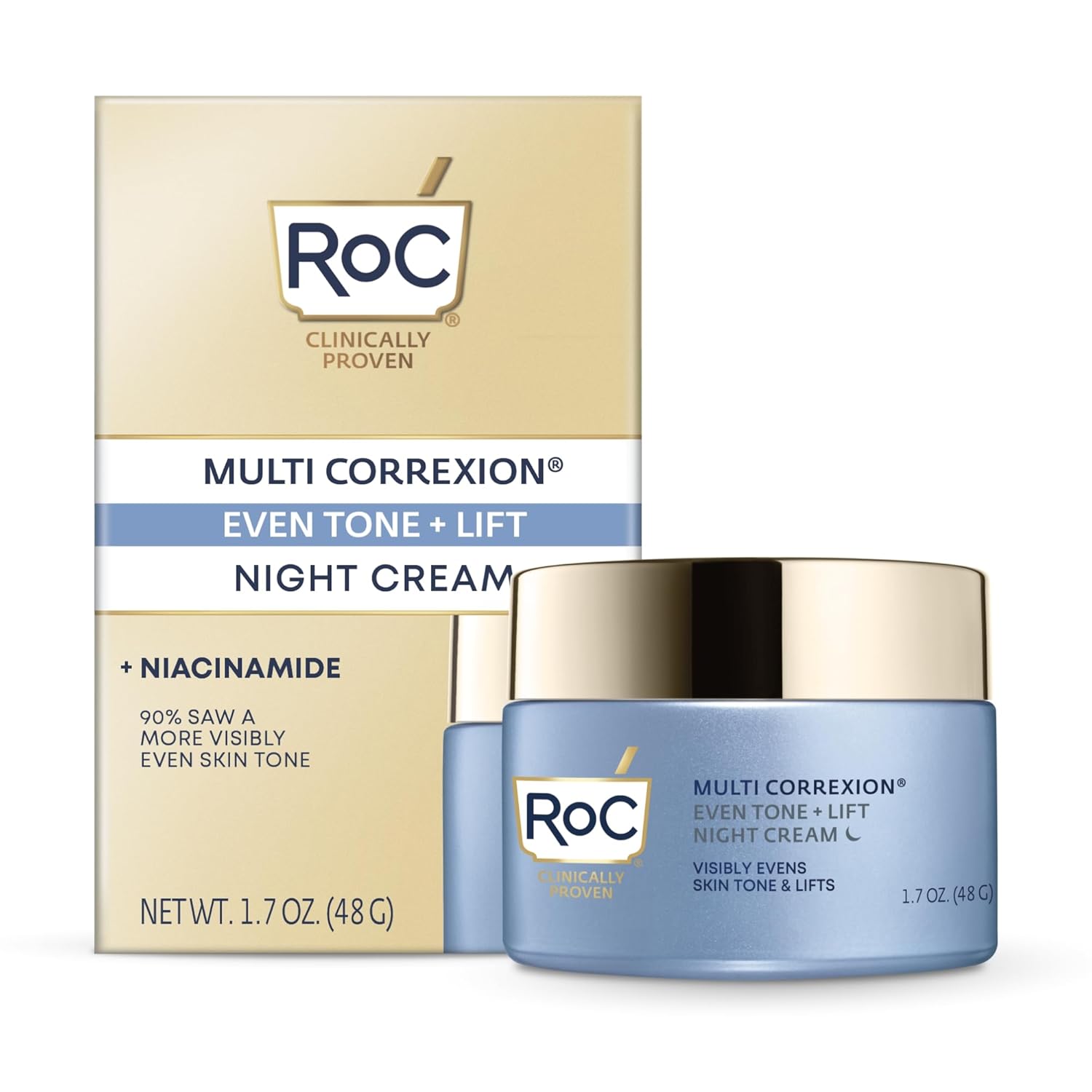 Multi Correxion 5 in 1 Restoring, Anti Aging Night Cream for Face with Hexinol, 1.7 Ounces (Packaging May Vary)