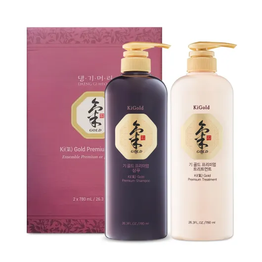 Ki Gold Premium Shampoo and Treatment Set, Promotes Healthy Hair Growth, Scalp Stimulant, Prevents Hair Loss, 26.3 FL OZ Each