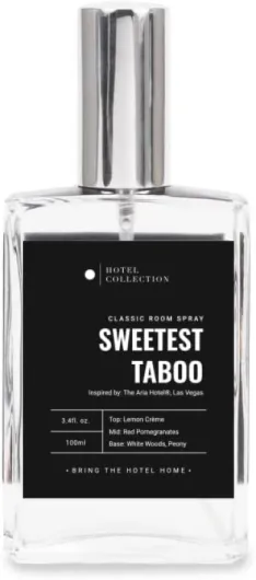 Hotel Collection - Sweetest Taboo - Essential Oil Room Spray - Luxury Hotel Inspired Aromatherapy - Decadent Citrus, Berries, & Floral Peony - Hypoallergenic - Air Freshener Spray - 100mL/3.5 FL Oz