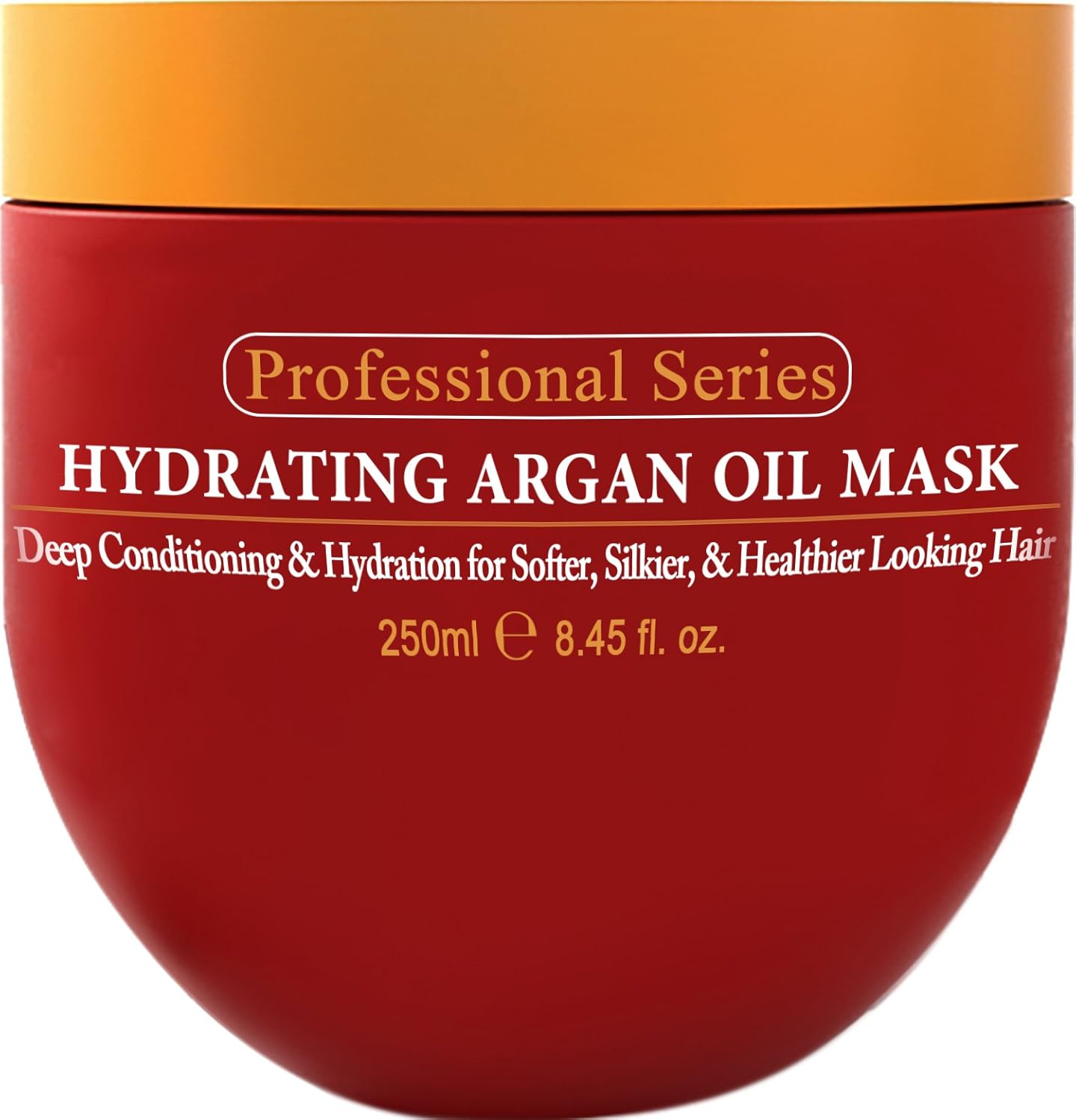 Hydrating Argan Oil Hair Mask and Deep Conditioner for Dry or Damaged Hair (8.45 oz Jar) 1 Count (Pack of 1)