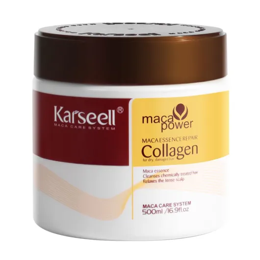 Collagen Hair Treatment Deep Repair Conditioning Argan Oil Collagen Hair Mask Essence for Dry Damaged Hair All Hair Types 16.90 oz 500ml 16.9 Fl Oz (Pack of 1)