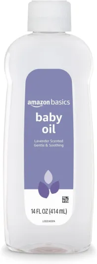 Baby Oil, Lavender Scented, 14 Fluid Ounce, 1-Pack (Previously Solimo) 14 Fl Oz (Pack of 1)