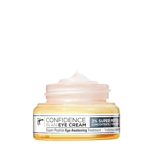 IT Cosmetics Confidence in an Eye Cream - Anti Aging Peptide Eye Cream for Dark Circles & Wrinkles, Lightweight 48HR Hydration, 2% Super Peptide Concentrate, Smooth & Brighten Undereye, All Skin Types 0.5 Fl - Oz