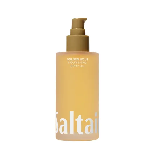 Body Oil - Luxurious Golden Hour After Shower and Bath Oil Moisturizer for Women and Men - Botanical, Non-Greasy, and Well-Absorbing Lotion for Hydrating Dry Skin - 4oz Pump Bottle Golden Hour 4 Fl Oz (Pack of 1)