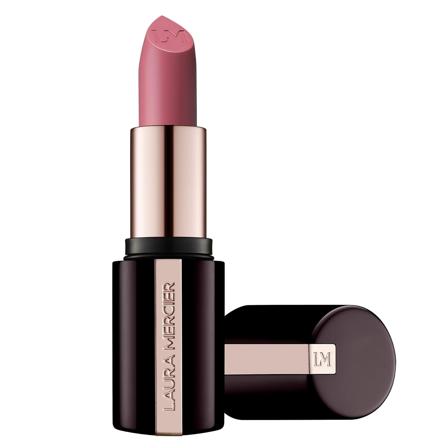 Laura Mercier Caviar Hydra Crème Lipstick, 16HR Hydration and Lip Barrier Repair, All Day Wear, Plumping, Smudge- & Fade-proof, Creamy Satin Finish, Infused with Hyaluronic Acid 628 St - Germain - Tawny Rose