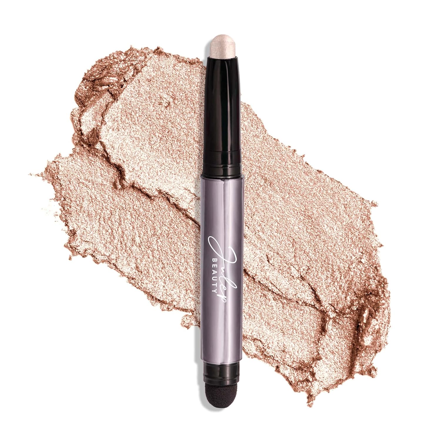Eyeshadow 101 Cream-to-Powder Waterproof Shadow Stick – Pearl Shimmer – Long-Lasting, Crease-Proof, Light Golden-Beige Shimmer Cream Eyeshadow with Built-in Smudger 02 Pearl Shimmer