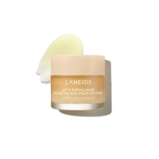 LANEIGE Lip Sleeping Mask: Nourish, Hydrate, Vitamin C, Murumuru & Shea Butter, Antioxidants, Flaky, Dry Lips Vanilla