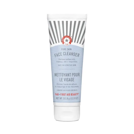 Pure Skin Face Cleanser, Effectively Removes Makeup, Dirt, and Impurities, Gentle Cleanser Leaves Skin Soft & Supple, Safe for Sensitive Skin, Fragrance Free, 11 oz 11 Ounce (Pack of 1)