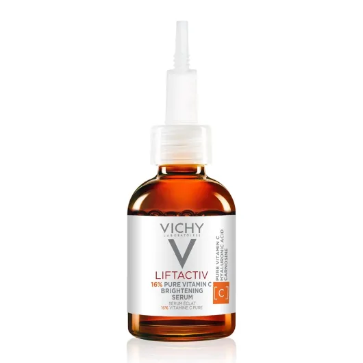 Vichy LiftActiv Vitamin C Serum For Face, Brightening Serum With Pure Vitamin C + Hyaluronic Acid + Vitamin E, Reduces Fine Lines, Smooths Skin Texture, Improves Radiance, Anti Aging Face Serum - New Version (16% Vitamin C) 0.67 Fl Oz (Pack of 1)