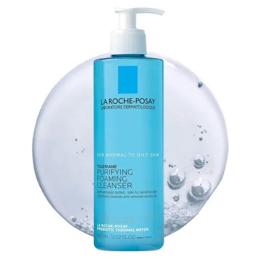 La Roche-Posay Toleriane Purifying Foaming Facial Cleanser, Oil Free Face Wash for Women & Men with Niacinamide + Ceramides, Pore Cleanser Safe For Sensitive Skin, Won’t Dry Out Skin, Soap Free 13.52 Fl Oz (Bottle)