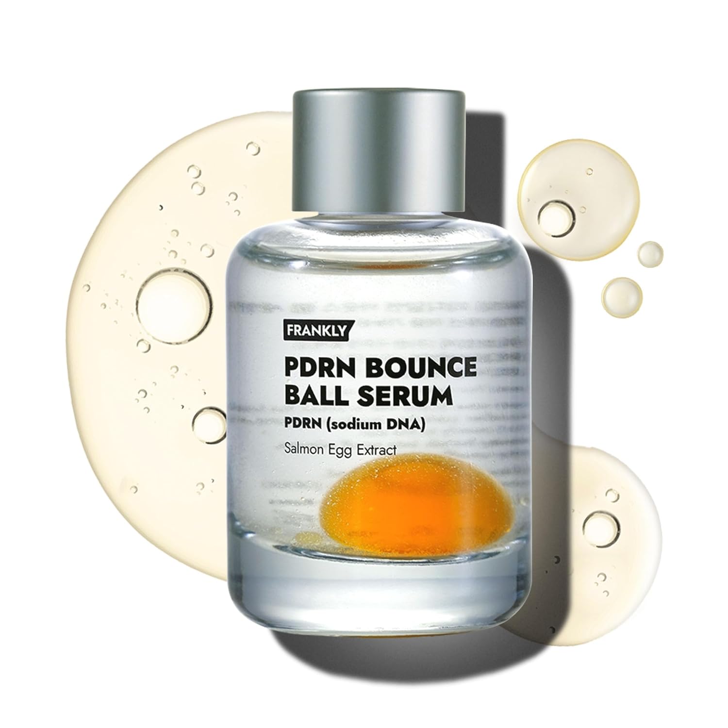 Salmon PDRN Bounce Ball Serum – PDRN Salmon DNA Serum for Plumping, Firming & Glass Skin - Glowing skin Booster - Lightweight, Non-Sticky Korean Skincare - 1.01 fl oz
