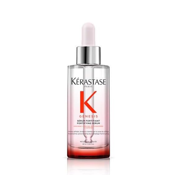 Kerastase Genesis Hair Serum - Daily Strengthening Treatment for Weak or Damaged Hair - Nourishes and Reinforces Hair - Anti-Breakage - Silicone-Free - For Weakened Hair - Serum Fortifiant Genesis 3 Fl Oz (Pack of 1)