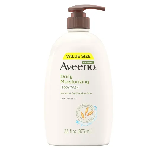 Daily Moisturizing Body Wash for Women and Men for Dry & Sensitive Skin, Paraben, Soap & Dye-Free, Gentle Shower Cleanser, Dermatologist Recommended Brand, Lightly Scented, 33 Fl Oz Lighty Scented 33 Fl Oz (Pack of 1)