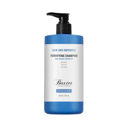 Baxter of California Daily Fortifying Shampoo for Men - All Hair Types- Cleanses and Strengthens - Fresh Mint Scent - Father's Day Gift Guide 16 Fl Oz (Pack of 1) Daily Fortifying Shampoo