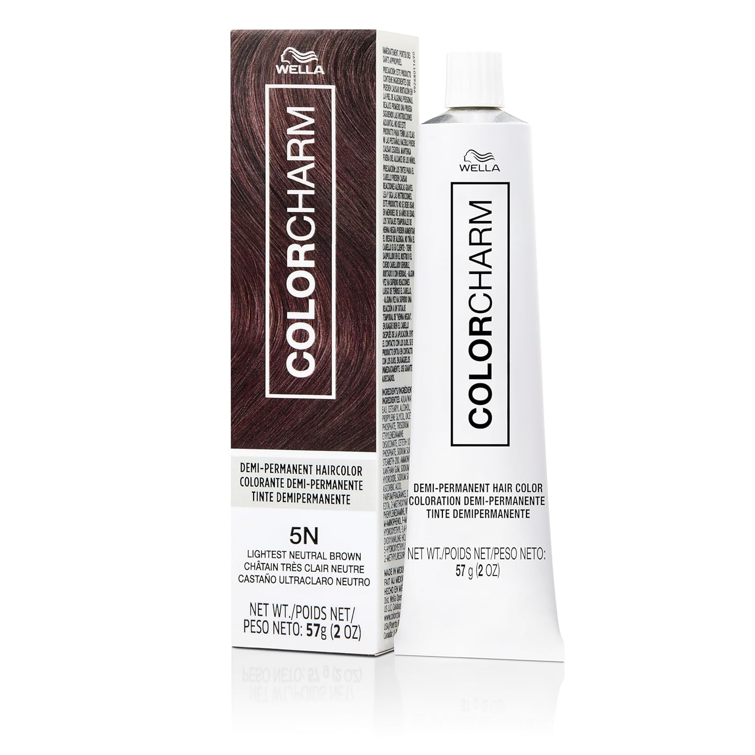 COLORCHARM Demi Permanent Hair Color - Gloss, Refresh & Tone - 2 Fl Oz 5N Lightest Neutral Brown