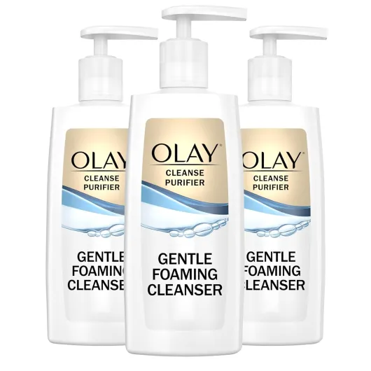 Face Cleanser, Gentle Foaming Face Wash for Sensitive Skin - Fragrance-Free, Oil-Less, Soap-Free, Glycerin-Based Formula, Daily Cleansing without Irritation, 6.7 Oz - 3 Pack